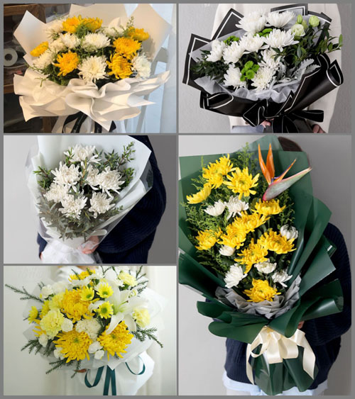 江苏南京秦淮区五老村街道白事花束代送